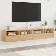 Zidni TV ormarići 2 kom, 80 x 30 x 30 cm, drvo, sonoma hrast