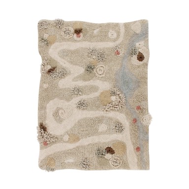 LORENA CANALS Bež pamučan dječji tepih za igru 120x160 cm Path of Nature