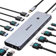 USB-C priključna stanica 13u1 dual monitor