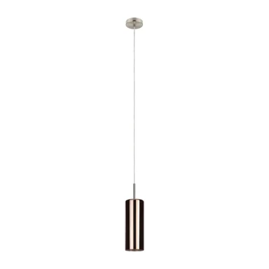 EGLO Visilica Selvino 1xE27, nikal-mat, prozirno, bronca