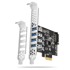 AXAGON Adapter PCEU-43RS PCIe 4x USB3.0 UASP VIA