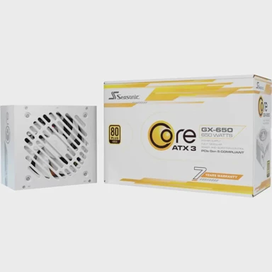 SEASONIC napajanje Core GX-650-V2-WHITE 650W 1x 12-pin GPU 2x PCIe modularno, bijela 