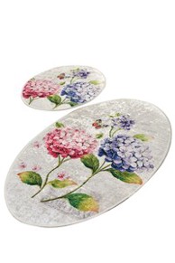 Kupaonski set tepiha Ortanca 50x60cm i 60x100cm, 2/1