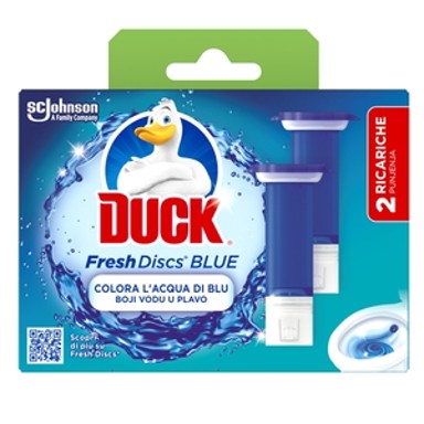 DUCK Gel za čišćenje i osvježavanje WC školjke Fresh Discs, punjenje, 72 ml, Blue