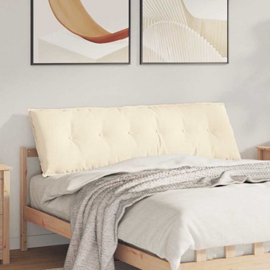 Jastuk za leđa, kordura tekstil, 160 × 50 cm, krem