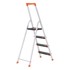 SONGMICS Ljestve, 4 stepenice, 44 x 83,5 x 143 cm, crna