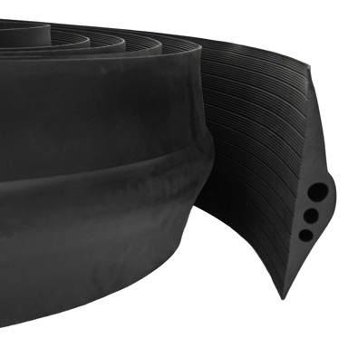 Brtva za garažni pod, 75 × 12 mm, 6 m, EPDM guma, crna