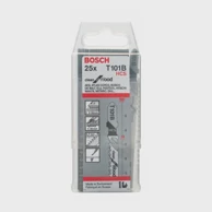 BOSCH Listovi ubodne pile T 101 B Clean for Wood, duljina 100 mm, drvo, 25 kom