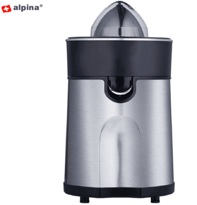 ALPINA Sokovnik za citruse, 800 ml, 2 nastavka, crni i srebrni