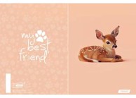 TARGET Bilježnica My Best Friends, A4, kvadratići, 54 lista, meki uvez