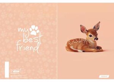TARGET Bilježnica My Best Friends, A4, kvadratići, 54 lista, meki uvez