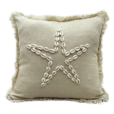 MIOLI DECOR Pamučna ukrasna jastučnica 43x43 cm Seashells 