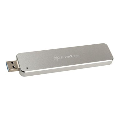 SILVERSTONE Eksterno kućište SST-MS09S, srebrno, M.2 SSD na USB-A 3.1