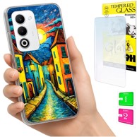 Maskica za Oppo A5 5G, s foto tiskom, sa zaštitnim staklom 9H