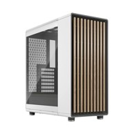 FRACTAL DESIGN Kućište North TG Clear, ATX, bijelo, bez napajanja