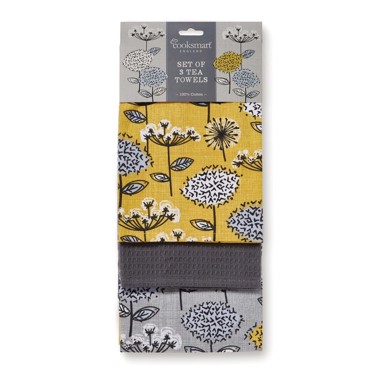 COOKSMART Set s 3 pamučna kuhinjska ručnika Retros