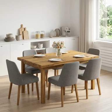 Pravokutni stolni vrh 90 x 60 x 3 cm, pravokutni, živi rub 1 strana, bijeli