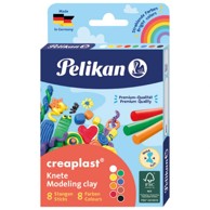 PELIKAN Plastelin, Creaplast, 8 boja, karton, blister
