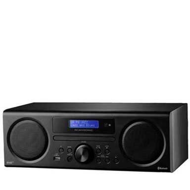 SCANSONIC Radio DA310, FM/DAB+/CD, Bluetooth, crna