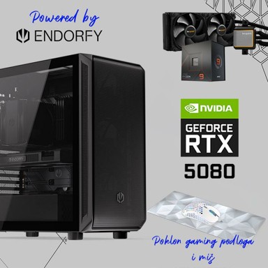 FUTURAIT Stolno računalo Endorfy GamerPC / AMD Ryzen 9 7950X, 32GB, 2TB SSD+2TB HDD, NV RTX 5080, Windows 11 Pro