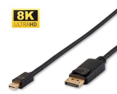 Mini DisplayPort na DisplayPort kabel, 8K, 1 m