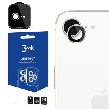 SLOMART Kaljeno staklo za objektiv fotoaparata 3MK Lens Protection Pro, iPhone 16, zlatno