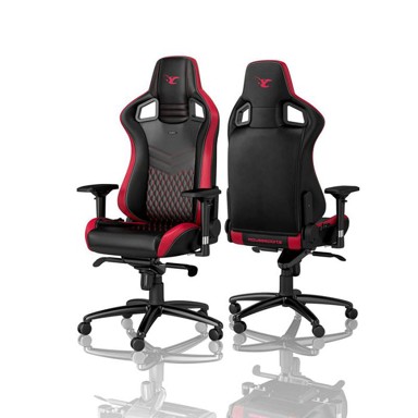 NOBLECHAIRS Gaming stolica EPIC MOUSESPORTS EDITION, crno-crvena, NBL-PU-MSE-001