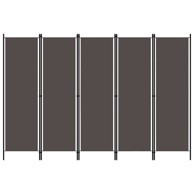 Sobna pregrada s 5 panela antracit 250 x 180 cm