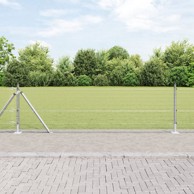 Zavarena žičana ograda s 13 stupova, flanšama 0,5x50 m od pocinčanog, čelika