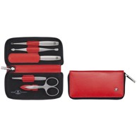 ZWILLING Putni set Twinox, kožna torbica crvena, 5 komada