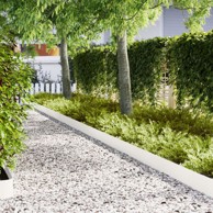 Obrubi za travu 10 kom 100x0.5x20 cm plastika,bijela