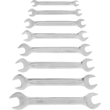 PROLINE Set dvostranih viljuškastih ključeva, 6–22 mm, 8 komada