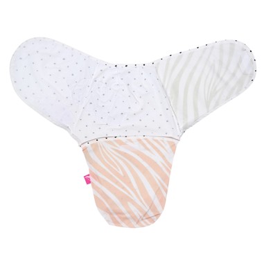 MOTHERHOOD Dekica, Za novorođenče, za povijanje, Salmon Zebra, roza