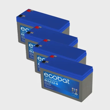 ECOBAT Lead Crystal baterija 12V 9Ah, VRLA, bez održavanja (4 kom)