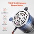 VEVOR Motor puhala peći 1/2KS, crni