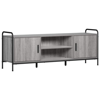 TV ormarić 133 x 33 x 50 cm od konstruiranog drva, siva sonoma