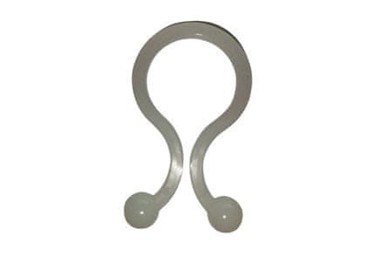 EURO TOOLS Kopče za brzo otpuštanje V24024 100 kom, bijela