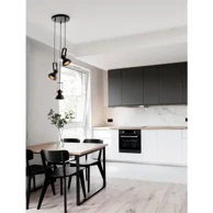 NOVA LUCE Visilica Ruvi NL9624101, E14, IP20, mat crna