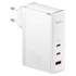 BASEUS Zidni punjač GaN5 Pro, 2x USB-C + USB, 140W, bijeli