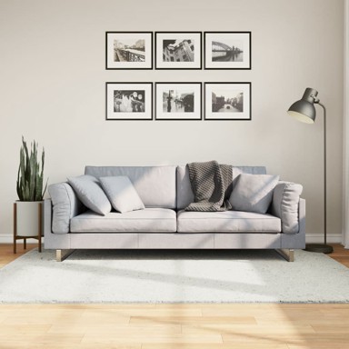 Tepih Oviedo kratkih vlakana krem 140 x 200 cm