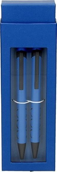 Set kemijska olovka i tehnička olovka Wow plava