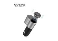 OVEVO Auto punjač Q10, sa bluetooth slušalicom i dva utora za usb