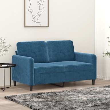 Dvosjed Plava 120 cm baršunasti