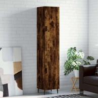 Visoka komoda dimljeni hrast4 5x34x180cm konstruiranog drva , 1 vrata