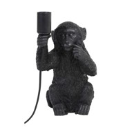 LIGHT & LIVING Crna stolna lampa (visina 34 cm) Monkey 