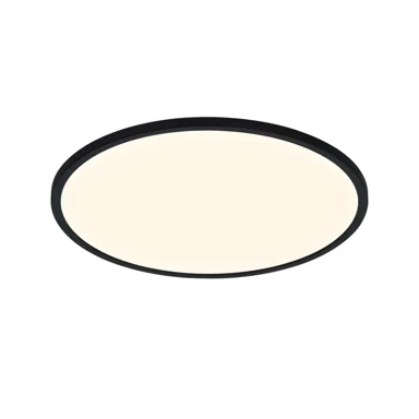 NORDLUX Plafonjera Oja 42, LED 24 W, 3000–4000 K, 2200 lm, 120°, 230 V, IP54, dimabilna, crna
