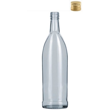 VETRO Staklena boca lepstock, 500ml + čep