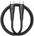 BWOO USB-C – USB-C kabel, 1 m, 60 W, crni