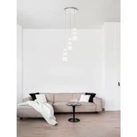 NOVA LUCE Visilica Perla NL9186919, LED, 23 W, 3000 K, 2281 lm, dimm, IP20, krom