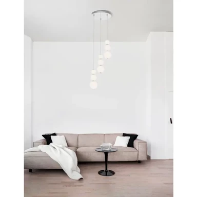 NOVA LUCE Visilica Perla NL9186919, LED, 23 W, 3000 K, 2281 lm, dimm, IP20, krom